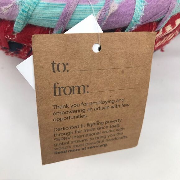 SERRY Set of 3 Chandi Colorful Recycled Sari Sustainable Woven Basket Set NEW - Picture 14 of 16